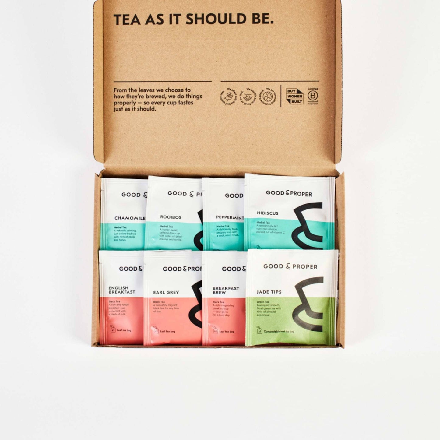 Tasting selection of all of our best selling teas. Sample box delivered straight through your letterbox.