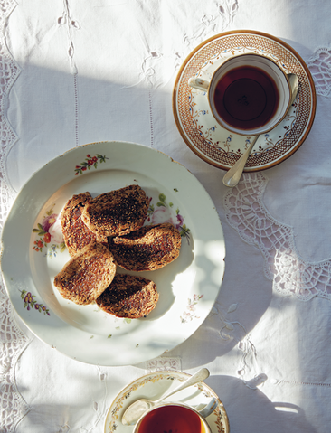 Rooibos tea & barley fig rolls by Henrietta Inman