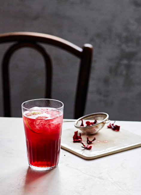 How to Make Hibiscus + Lime Fizz