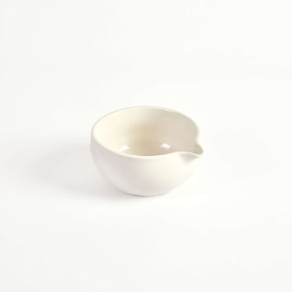 A bowl for whisking Hojicha Powder like matcha