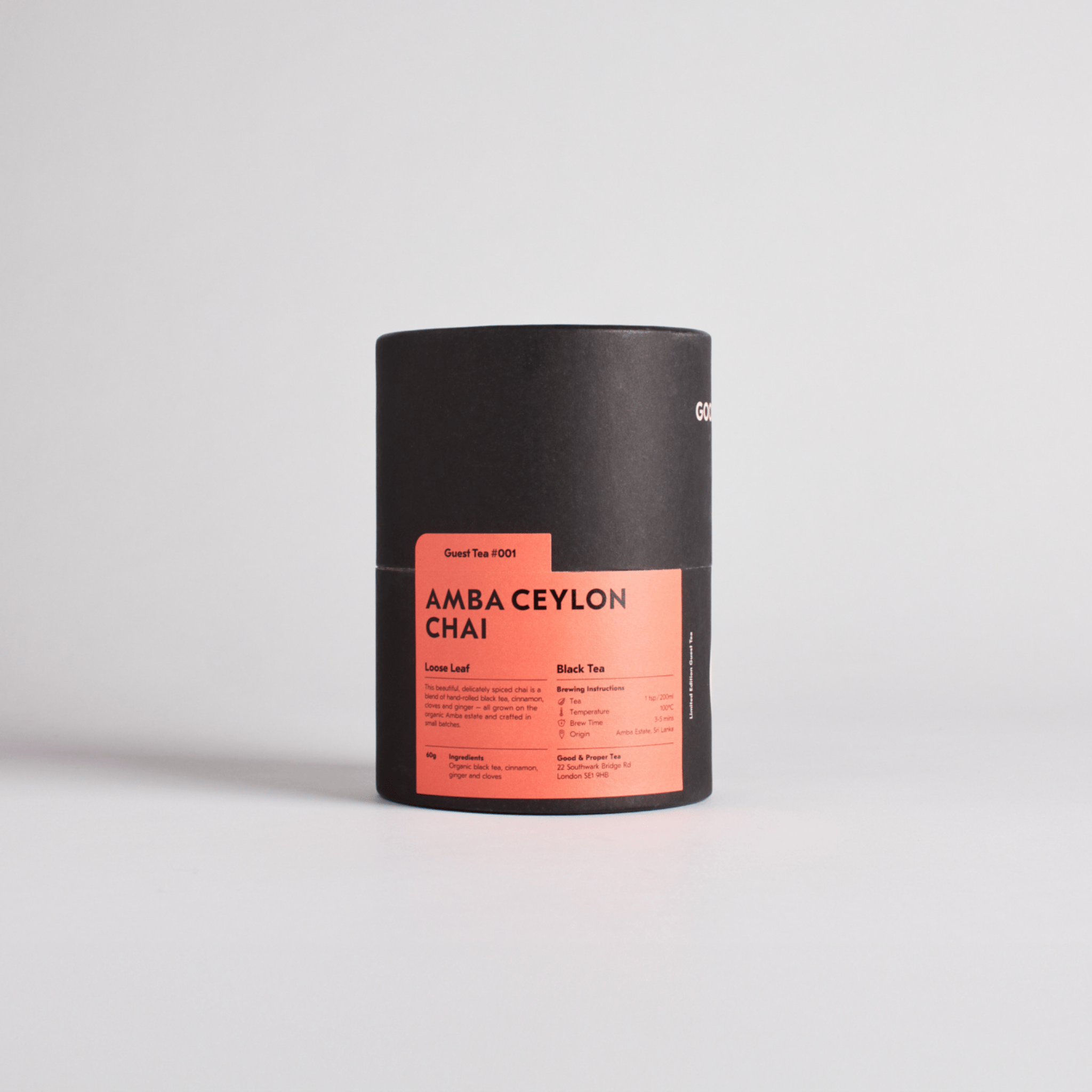 GUEST TEA Amba Ceylon Chai - Loose Leaf - Black Tea