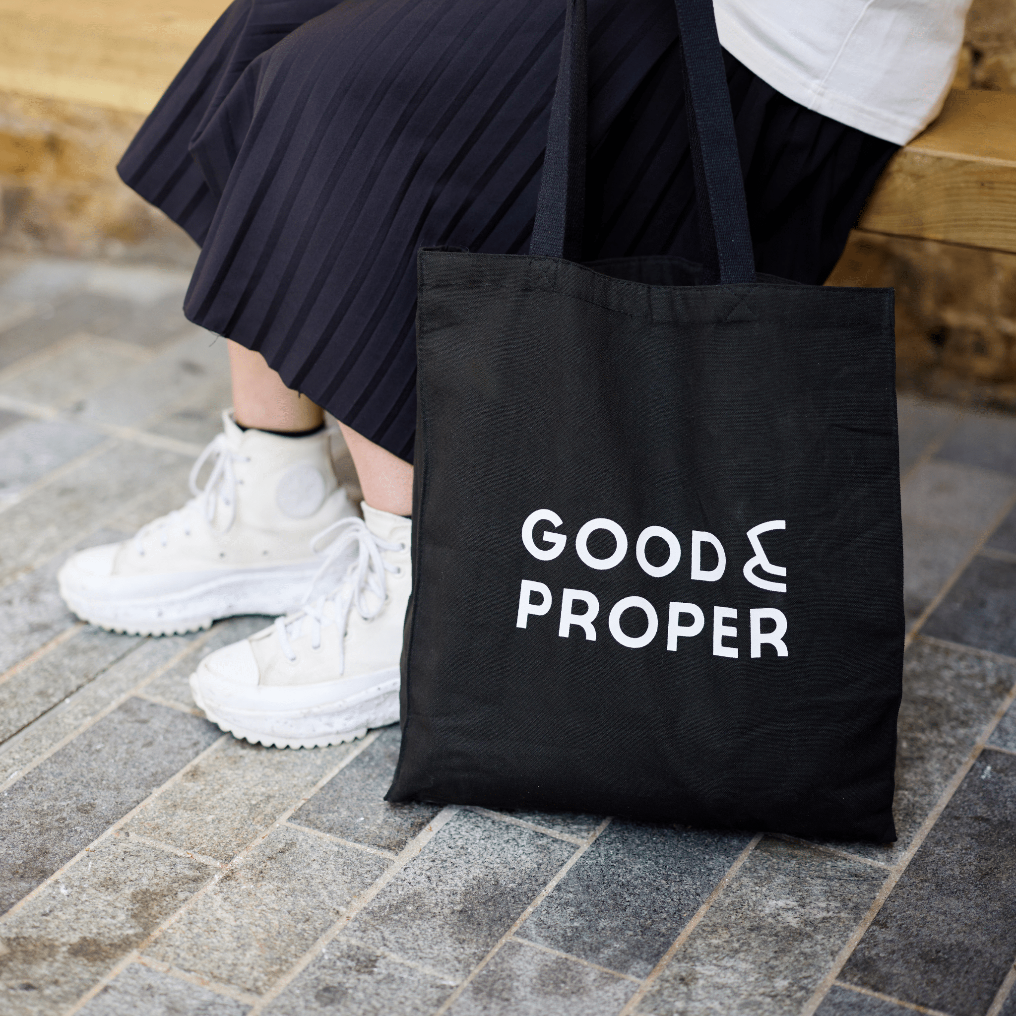 Load image into Gallery viewer, Good &amp; Proper Canvas Tote Bag
