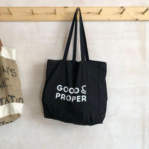 Good & Proper Canvas Tote Bag